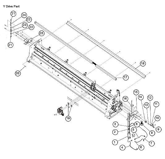 Y Drive Pulley Assy - For the Graphtec FC9000 (U621803271)