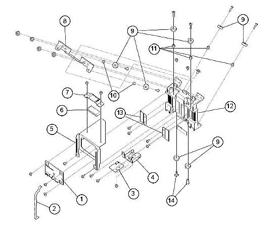 Y Slider Roller Tension Plate - For the Graphtec FC9000 (U621803520 ...