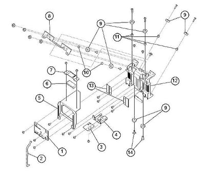 Y Belt Stopper Plate - For the Graphtec FC9000 (U621803510)