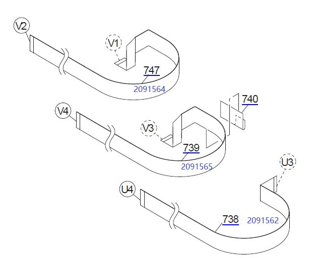 HEAD CABLES/HARNESS for EPSON Pro 4880 4800 4450 4400 - 2091562/2091564/2091565