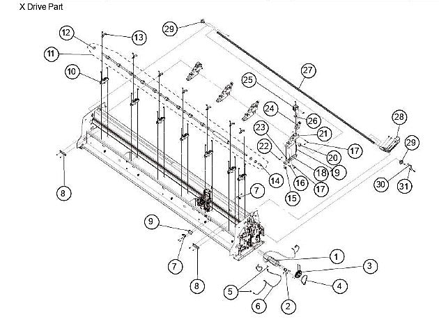 Lever, Push Roller - For the Graphtec FC9000 (U621803074)