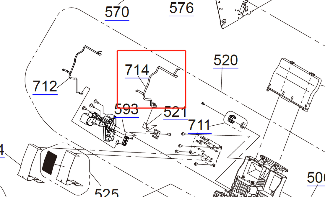 EPSON SC-P6000 P7000 P8000 P9000 / P6070 P7070 P8070 P9070 INK MARK SRNSOR FFC (CN113) - 2128016