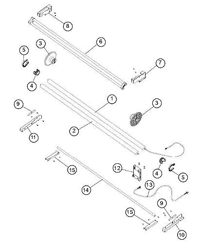 Left Take Up Bracket - For the Graphtec FC9000 (U621828033)
