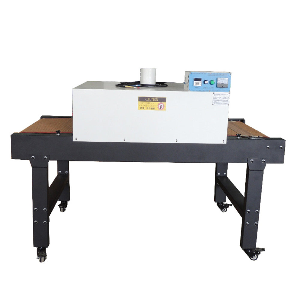220V 6000W Small T-shirt Conveyor Tunnel Dryer 5.9ft. Long x 31.5" Belt for Screen Printing