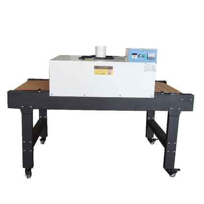 220V 6000W Small T-shirt Conveyor Tunnel Dryer 5.9ft. Long x 31.5" Belt for Screen Printing