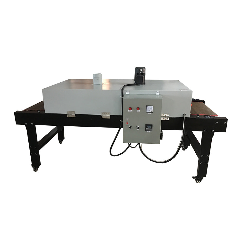 220V 7200W Conveyor Tunnel Dryer 8.2ft. Long x 25.6" Belt for Screen Printing