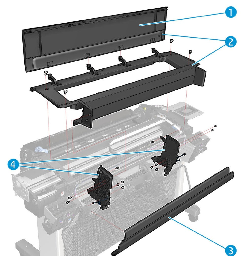 Translucid Window 44 Service kit for the HP DesignJet Z6, Z9+, Z5600, Z2600 Series (W3Z72-67003)