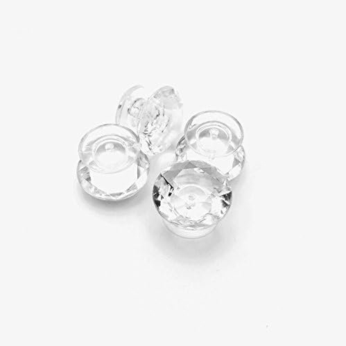 10 x 18mm Clear Acrylic Crystal Diamond Shape Door Pull Handle Transparent Acrylic Knob Cabinet Drawer knobs Home Decoration