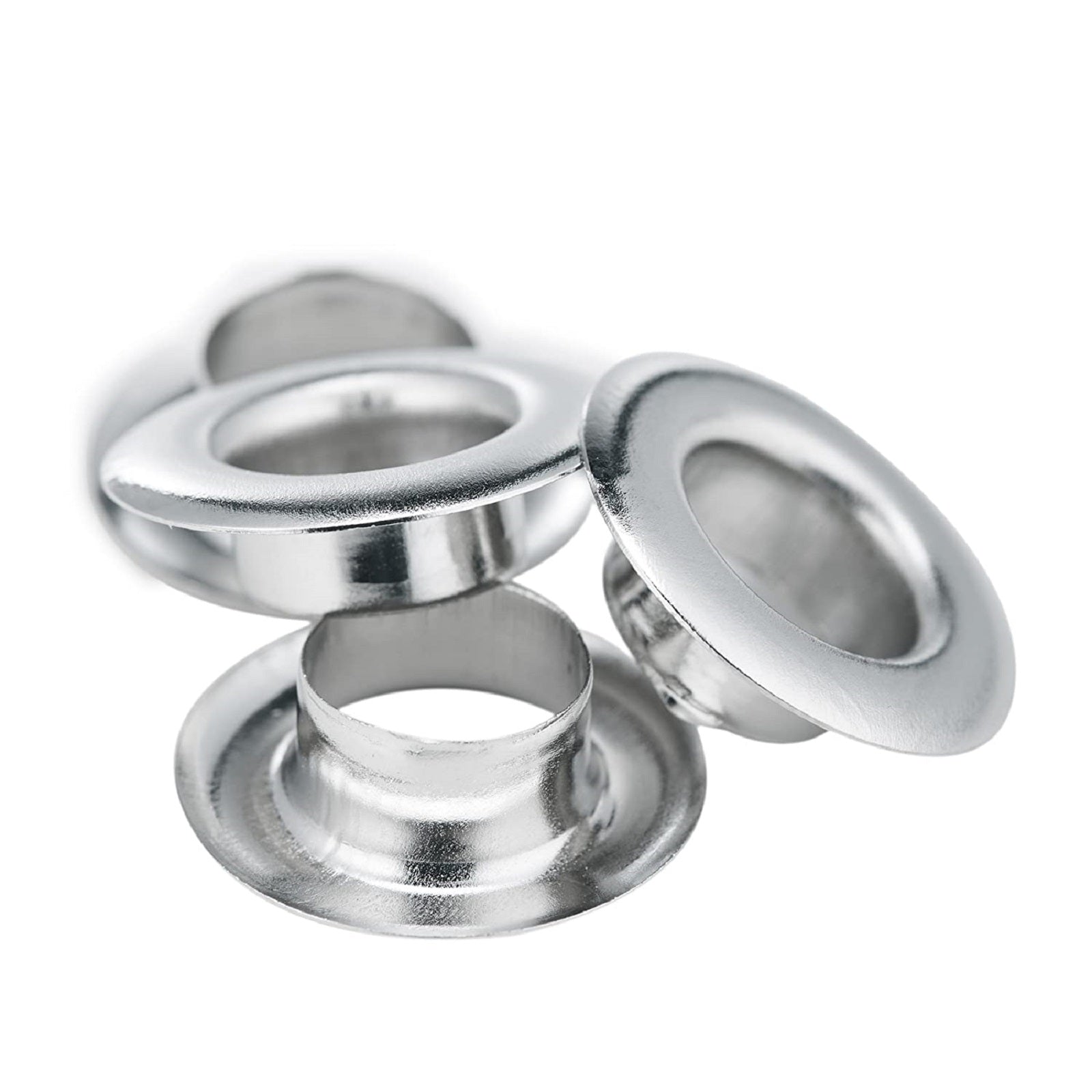 Silver Round Single Eyelet (6mm) for banners or garment (1000pcs/bag)