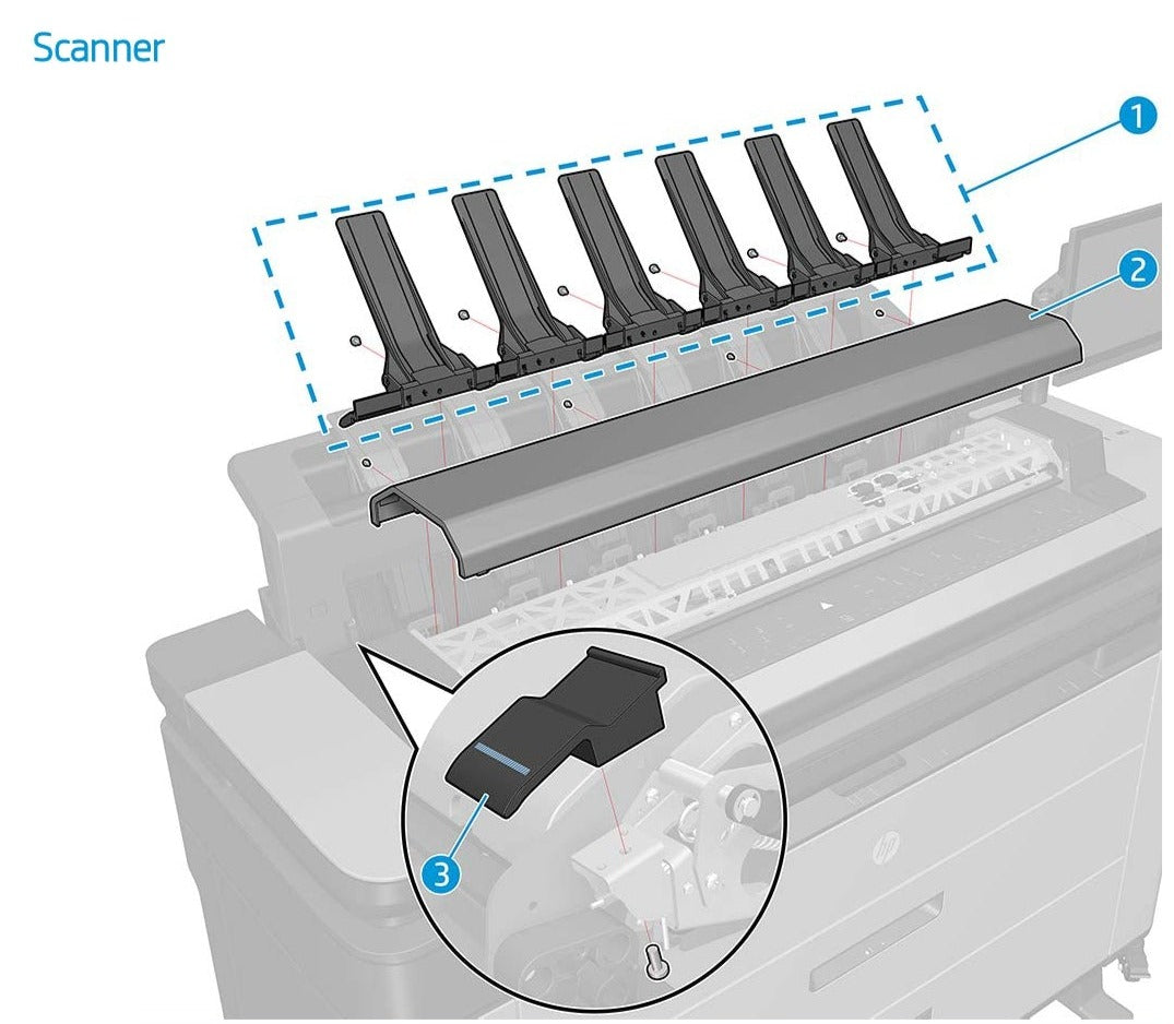 Contact Image Sensor (CIS) Latch - For the HP DesignJet T2500, T3500, T7200, T2600 Series (CR359-67012)
