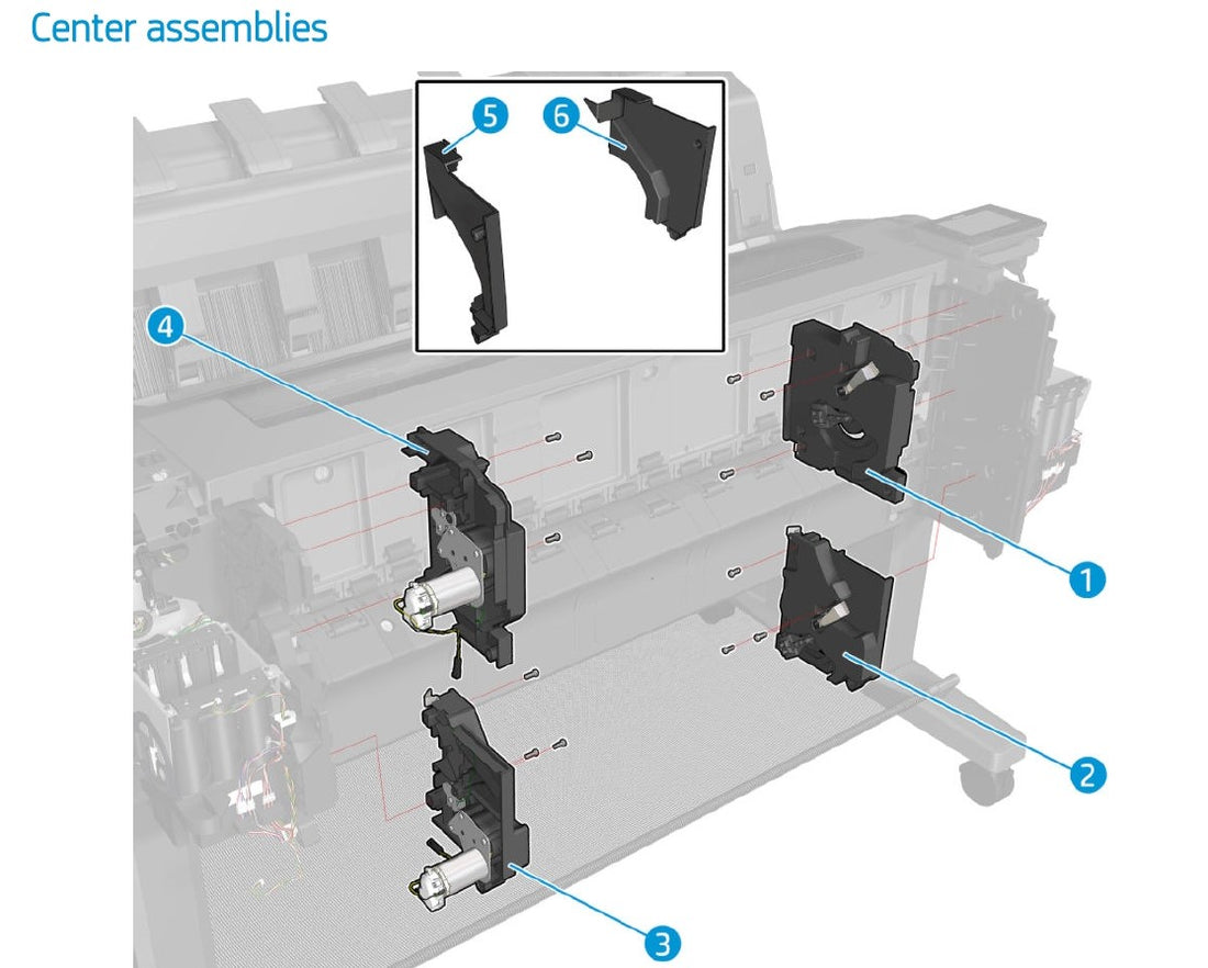 Front panel arch cover (1 roll) - For the HP DesignJet T1920, T930, T1600, T2600 Series (CR355-67004)