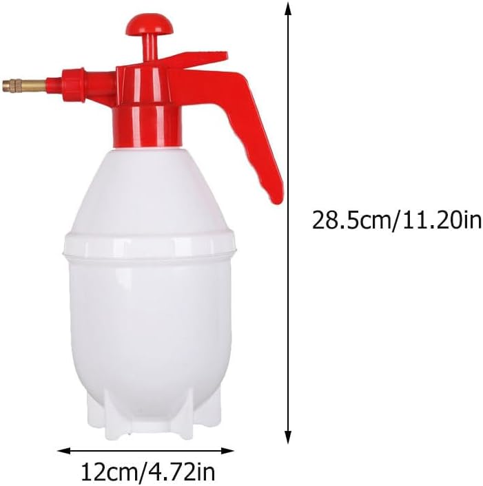 0.8L Hand Pump Pressure Water Sprayer Bottle with Adjustable Brass Nozzle for Plants and Other Cleaning