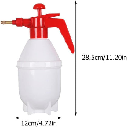0.8L Hand Pump Pressure Water Sprayer Bottle with Adjustable Brass Nozzle for Plants and Other Cleaning