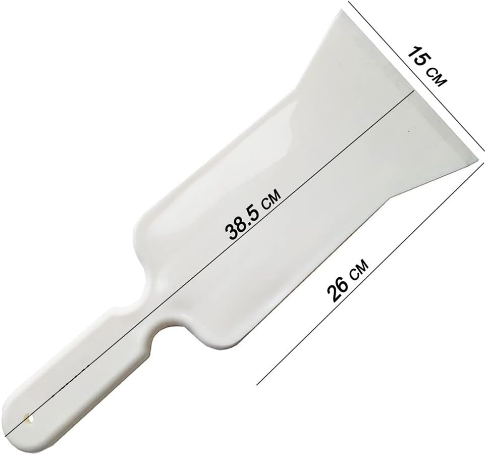 Bulldozer Automotive Squeegee for Window Tint Film Installing, Shower, Car Vinyl Wraps, Window and Glass Cleaning (White Wide) - 7.5 x 38cm