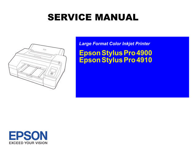 EPSON Stylus Pro 4900 4910 Service Manual