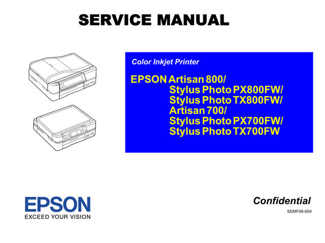 EPSON TX700FW TX800FW PX700FW PX800FW Service Manual