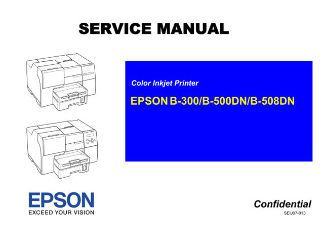 EPSON B300 B500DN Service Manual