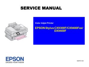 EPSON DX9400F CX9300F CX9400Fax Service Manual