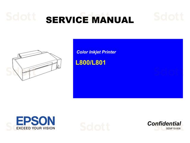 EPSON L800/L801 Service Manual