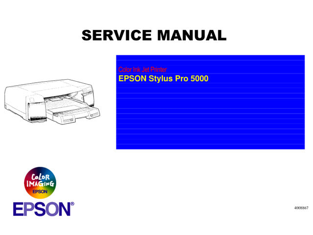 EPSON StylusPro 5000 Service Manual