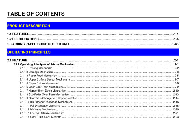 EPSON StylusPro 5000 Service Manual