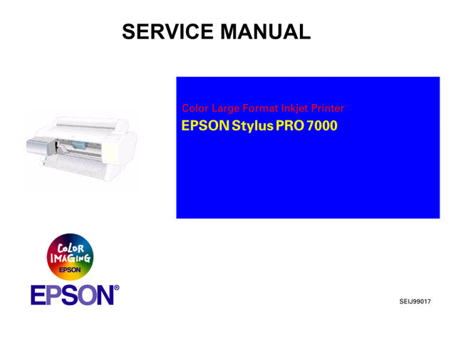 EPSON StylusPro 7000 Service Manual