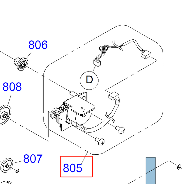 EPSON Pro 4880 4800 4450 4400 MOUNT PLATE, MOTOR, ASF ASSY - 1703746