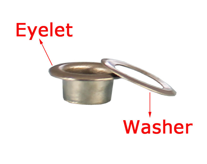 Grey Single Eyelet (10mm) for Grommet Press Machine (2000pcs/bag)