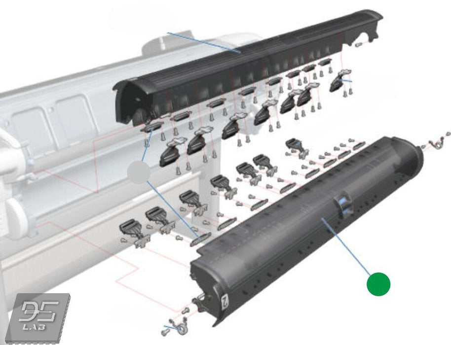 Lower Roll Cover Assembly with Pinch Rollers for the HP Designjet T770, T1200, T1300, T2300, T7100, Z5400 Printers (CH538-67002)