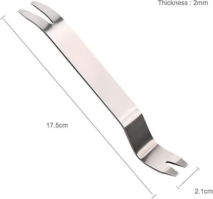 Metal Auto Trim Removal Tool Auto Fastener Remover Pry Tool - 3pcs