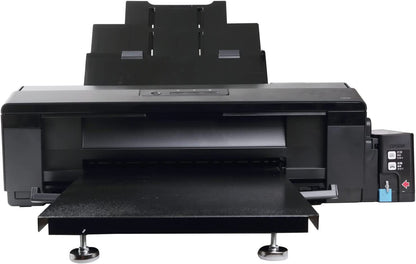 A3+ Printer Width 13inch DTF Printer Machine Direct Transfer Film L1800 Converted for DIY Print T-Shirts/Hoodie/BGS/Pillow etc. （6X 100ml Ink+100pcs PET Film+Powder