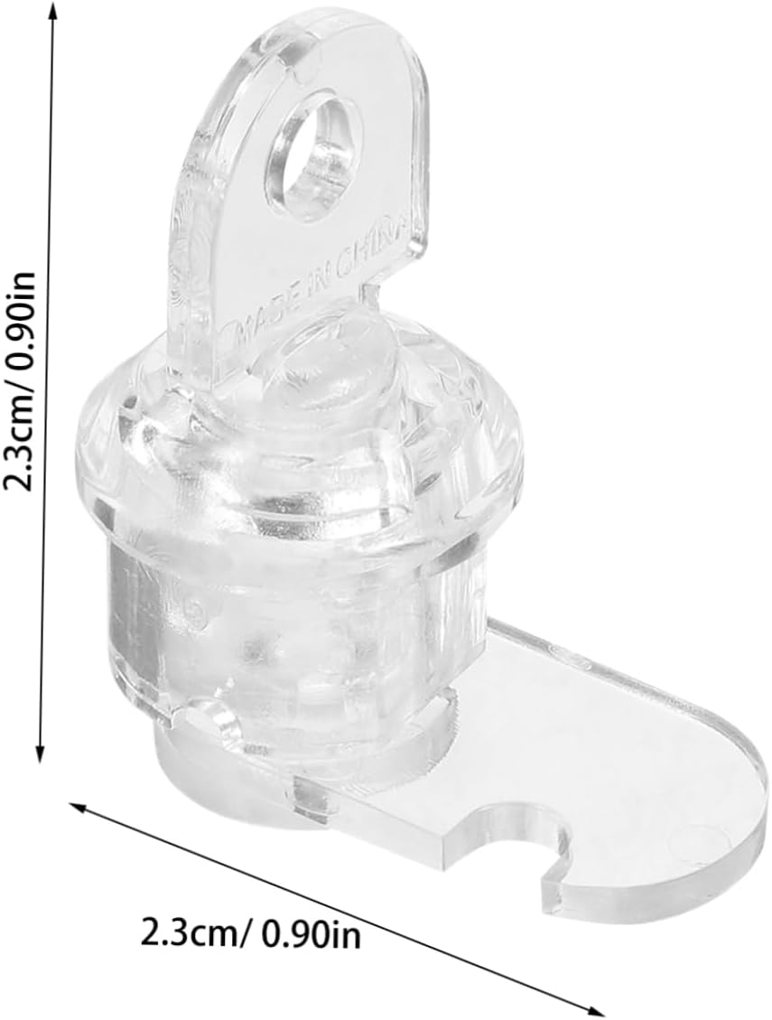 Acrylic Cabinet Door Lock Key Hidden Display Case Latch for Wardrobe Closets and Showcase Use and Aesthetic Lock