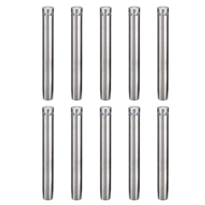 Wall Mount Acrylic Sign Standoff Screws Holders Glass Nails - 10pcs (12x100mm)