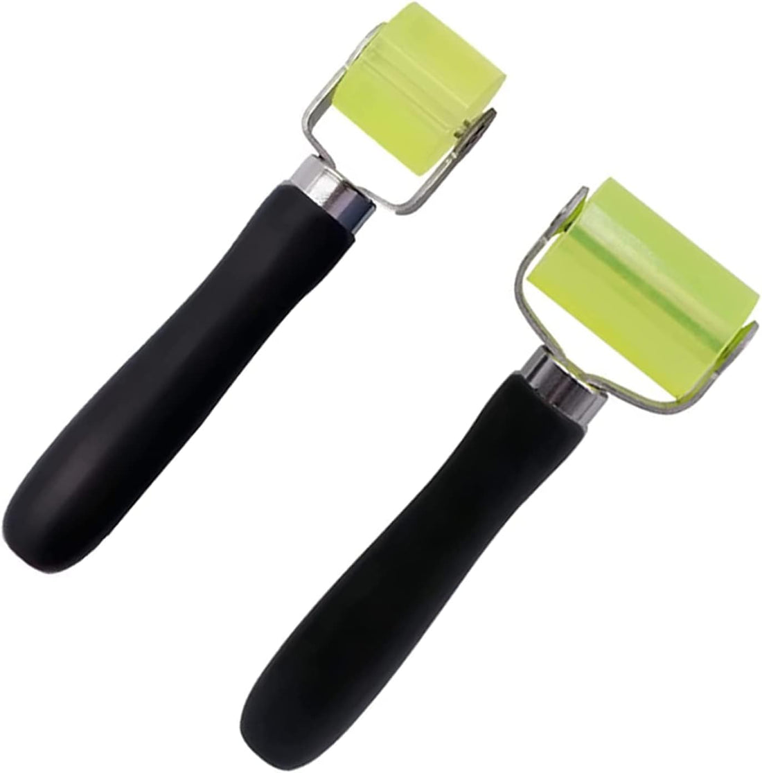 2 x Pressure Roller Press Tool, Silicone Roller Heat Resistant, Rubber Pressure Roller, Hand Pressure Roller for Edge Tape and Welding