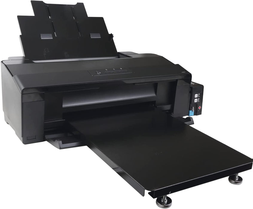 A3+ Printer Width 13inch DTF Printer Machine Direct Transfer Film L1800 Converted for DIY Print T-Shirts/Hoodie/BGS/Pillow etc. （6X 100ml Ink+100pcs PET Film+Powder
