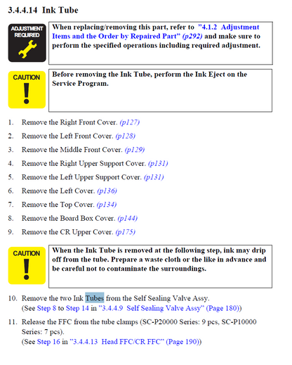 Ink Tube for EPSON P10000 P10070 - 1691354