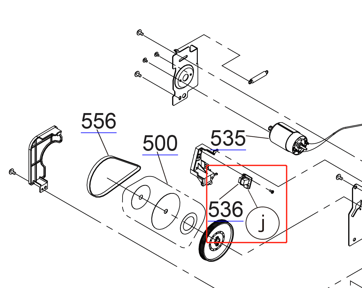 PF Encoder for EPSON F6000 F6200 F6300 F7000 F7100 F7200 F9200 S30600 S50600 S70600 / 4900 7700 7890 7900 9700 9890 9900 - 2210270