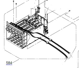 Left INK HOLDER for EPSON SC-F9200 F9270 - 1737075 / 1691906