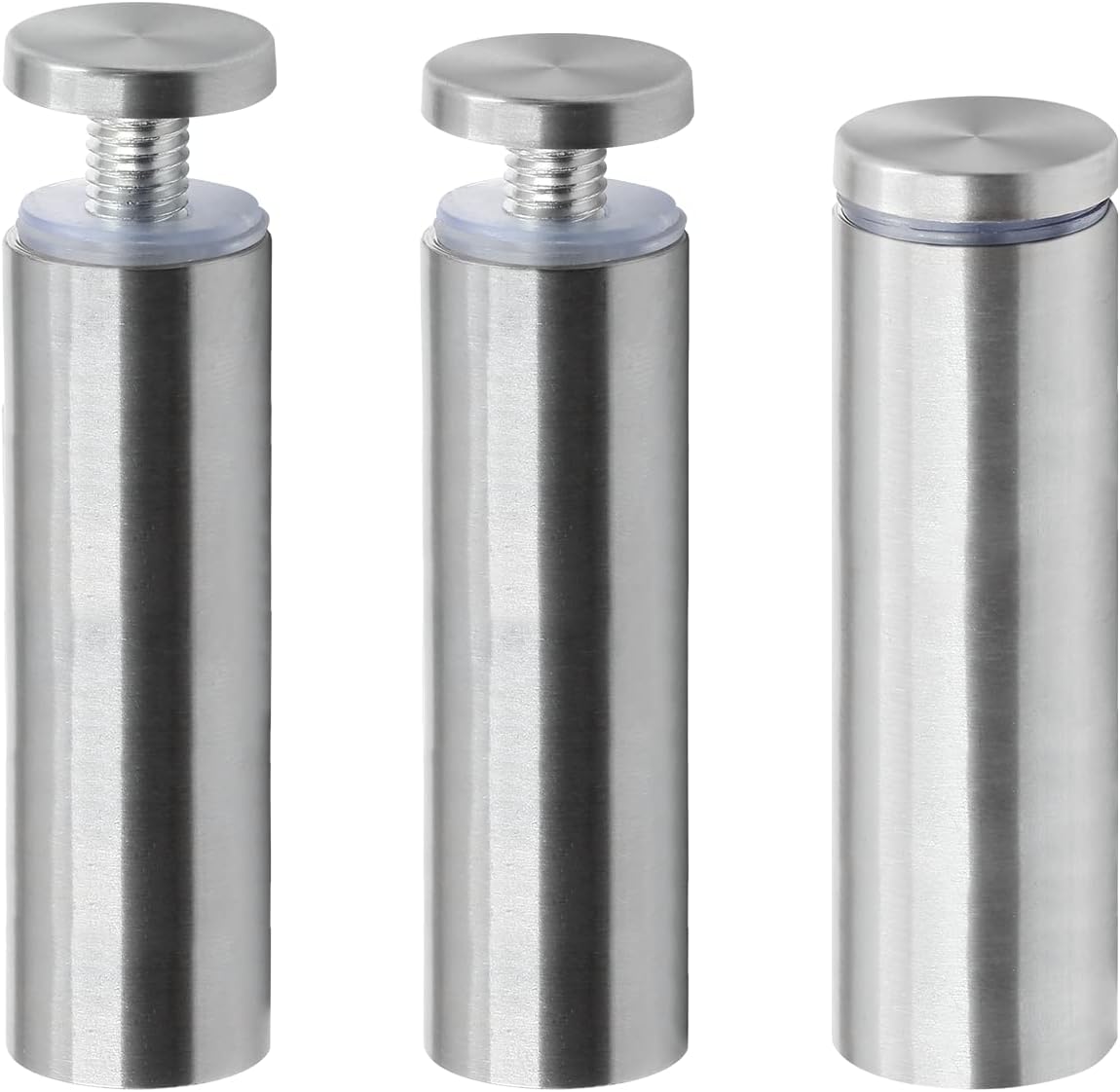 Stainless Steel Standoff Screws Wall Sign Advertising Nail for Hanging Acrylic Picture Frame (Silver) - 12pcs (3/4" x 3.15")