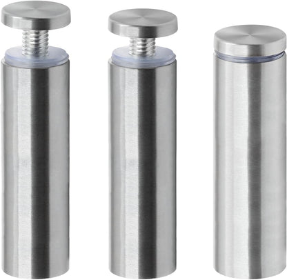 Stainless Steel Standoff Screws Wall Sign Advertising Nail for Hanging Acrylic Picture Frame (Silver) - 12pcs (3/4" x 3.15")