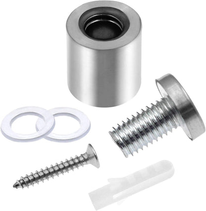 Stainless Steel Standoff Screws Wall Sign Advertising Nail for Hanging Acrylic Picture Frame (Silver) - 12pcs (3/4" x 1")