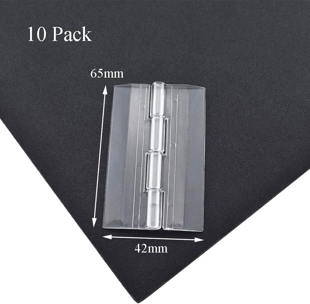Normal Acrylic Hinge Transparent Folding Lightweight (65x42mm) - 10pcs