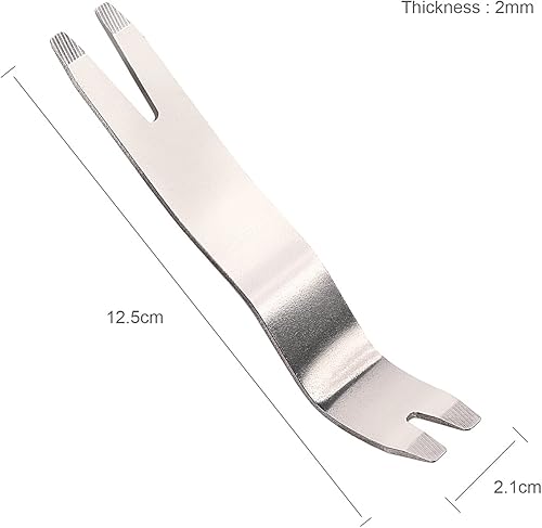 Metal Auto Trim Removal Tool Auto Fastener Remover Pry Tool - 3pcs