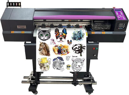 POVOKICI 24In (60cm) DTF Printer with 2 Epson I3200-A1 Printheads, Direct to Film Printer T-Shirt Printing US Stock (Photoprint or Maintop 6.1 Software)