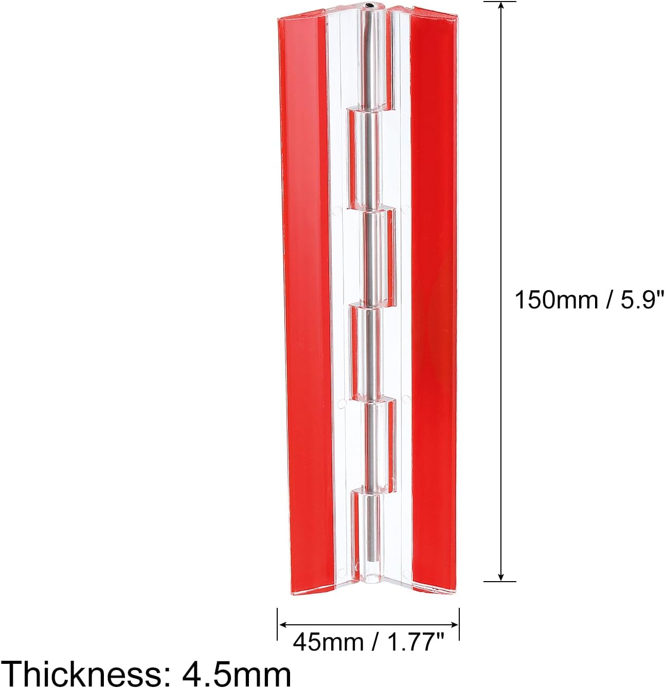 Normal Acrylic Hinge Transparent Folding Lightweight (150x42mm) - 4pcs