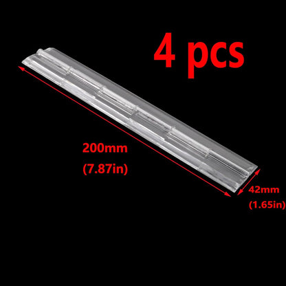 Normal Acrylic Hinge Transparent Folding Lightweight (200x42mm) - 4pcs