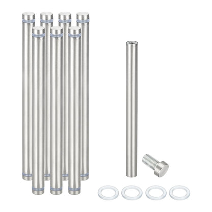 Wall Mount Acrylic Double Head Standoff Screws - 8pcs (1/2" x 7.9")