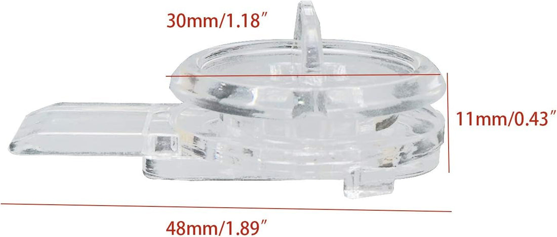5Pcs Acrylic Lock Mini Buckle Latch Transparent Hinge Hasps for Wood Box Gift Jewelry