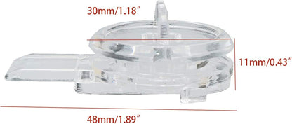 5Pcs Acrylic Lock Mini Buckle Latch Transparent Hinge Hasps for Wood Box Gift Jewelry