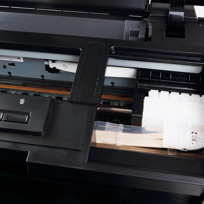 A3+ Printer Width 13inch DTF Printer Machine Direct Transfer Film L1800 Converted for DIY Print T-Shirts/Hoodie/BGS/Pillow etc. （6X 100ml Ink+100pcs PET Film+Powder